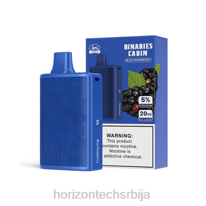 HorizonTech Binaries Cabin за једнократну употребу 20 мл плава малина 406V53 | Horizontech Vape Srbija